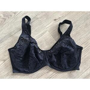 CHANTELLE "NORAH" Black Lace Underwire Bra SIZE 34 DDDD